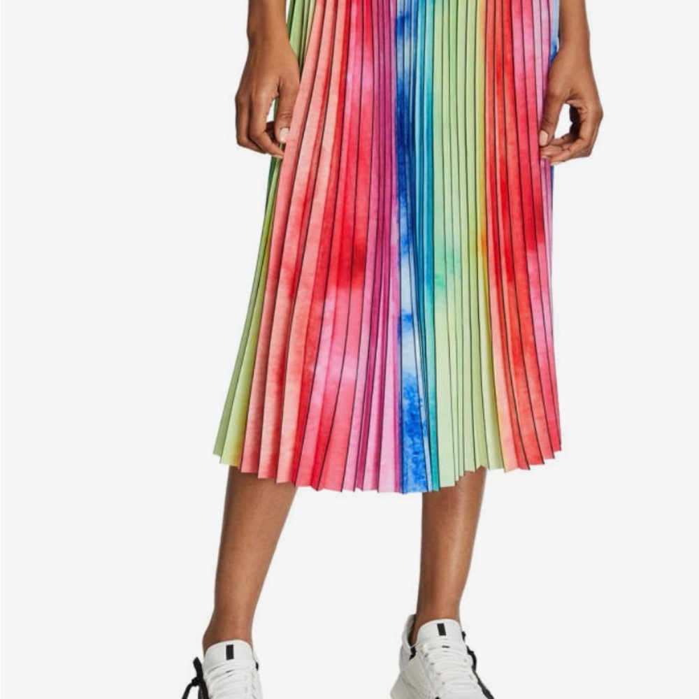 Multicolor Pleated Skirt